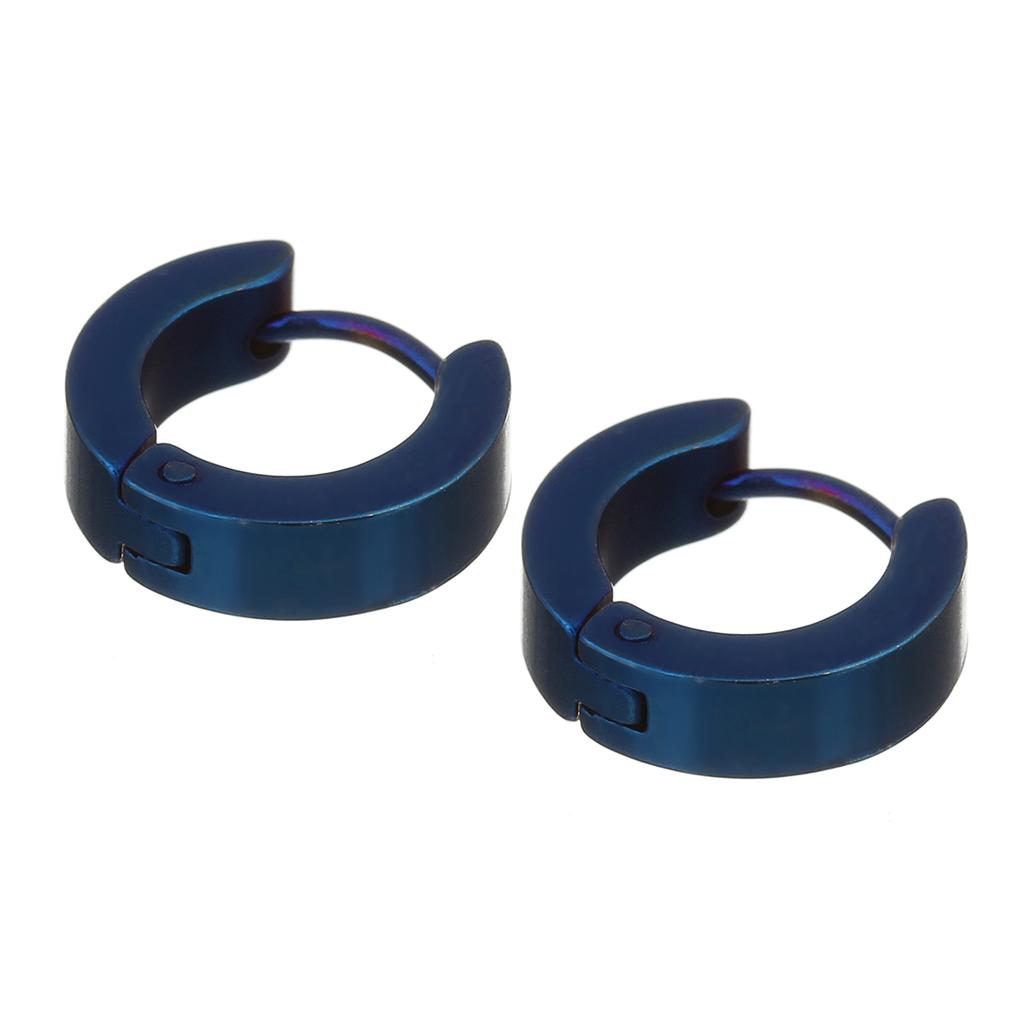 1 Pair Punk Stainless Steel Ear Circle Earrings Simple Ear Buckle Round Earring For Jewelry Making DIY Men Women Fashion Earring
