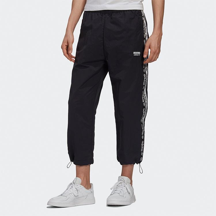 adidas Originals Side Logo Sports Casual Trousers Men Black Men's GJ6744