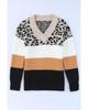 Azura Exchange Color Block Long Sleeve Sweater