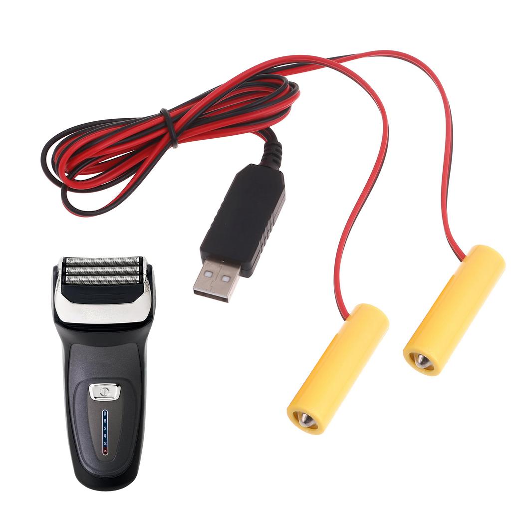 2-в-1 USB-преобразователь питания, заменитель батареек AA, заменяет 1 шт. батареек AA LR6 1,5 В для пульта дистанционного управления, светодиодной подсветки