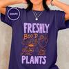 Halloween Plant Lady Tee for Plant Moms, Freshly Boo'd Plants, Ghost Lover, Spooky Season, Comfort Colors