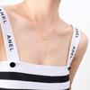 Star Moon Mini Pendant Necklace - European & American Ins Style In Stainless Steel & Titanium Clavicle Chain P315