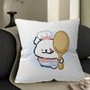 Maltese Cute Line Puppy Dog Pillow Cover for Bedroom Room and Living Room Sofa Decorative Cushion Cover