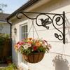 2 Pack Iron Plant Hangers Hook with Bird Pattern for Outdoor Indoor Hanging Plant Flower Pot Bird Feeder Wind Chime