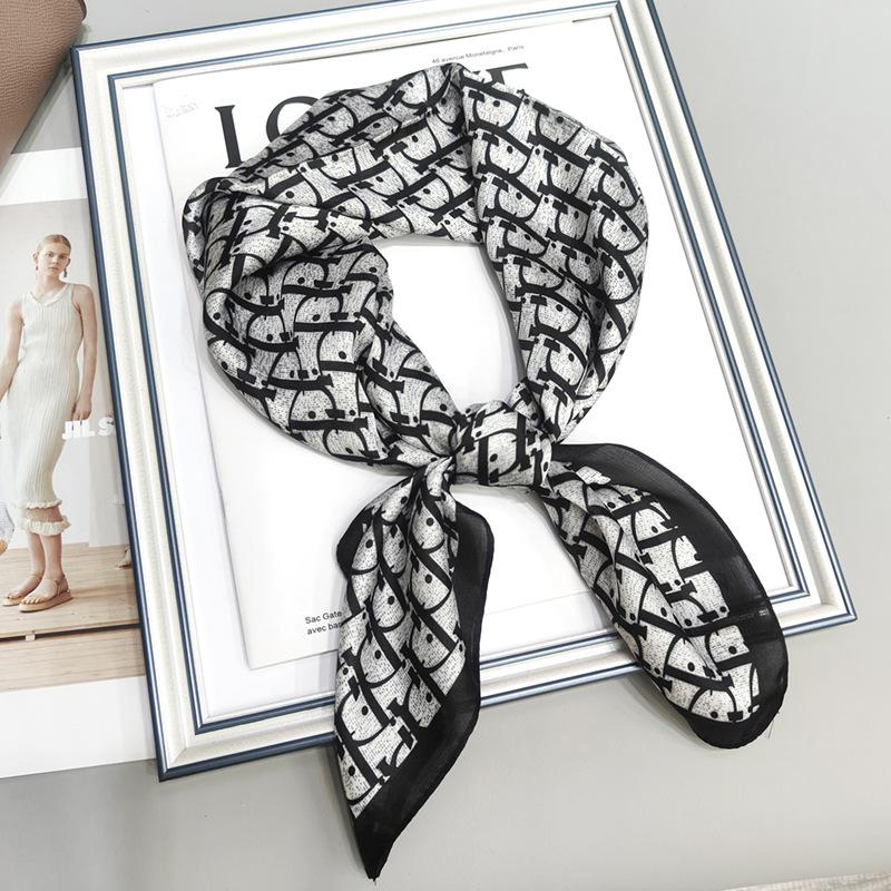 Strictly Selected 70 Silk Scarves, Simulated Silk Small Square Scarves For Women, Retro High-End Thin Versatile Professional Scarves