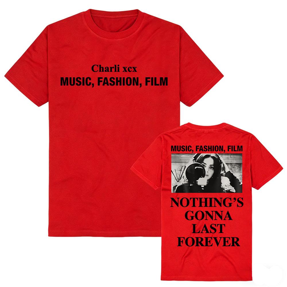 Music Fashion Film Tshirts Unisex Letter Graphic T-Shirt Crew Neck Short Sleeve Vintage Retro Clothing