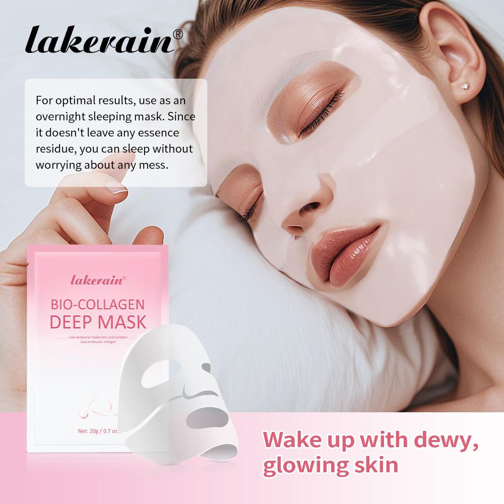 Biocollagen Deep Mask Supplement Collagen Deep Hydration Pores Minimize Firming Gloss Brightening Skin Care