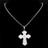 Colier Cruce Ortodoxă Biserica de Est UC IC XC Oțel Inoxidabil Rugăciune Religioasă Coliere cu Lanț Rusesc pentru Bărbați/Femei Bijuterii