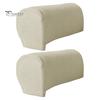 Sofa Arm Cushion Covers 2 Pcs Cover Elastic Thickened Dirt-resistant Solid Color Set Soft Fabric Anti-Slip Couch Armrest Protectors Recliner