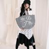 FR Angel Graphic Check Shoulder Bag