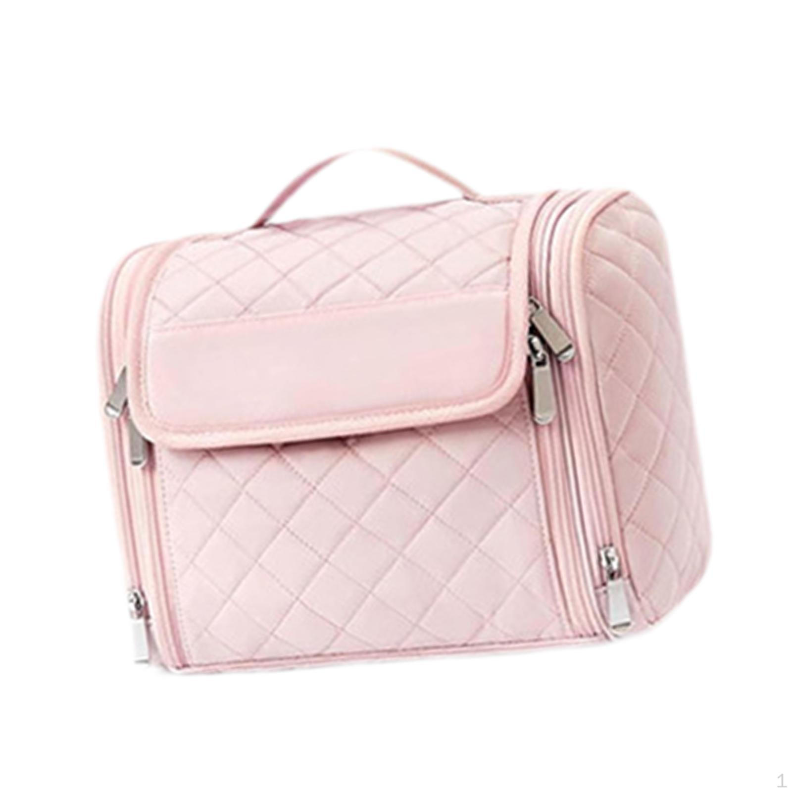 

Подвесная дорожная косметичка, косметичка, нейлоновый органайзер, косметичка для туалетного столика розовый