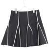 RED VALENTINO TR3RAD103M7 Black x White Knee-Length Skirt skirt 42 Black WhiteUsed