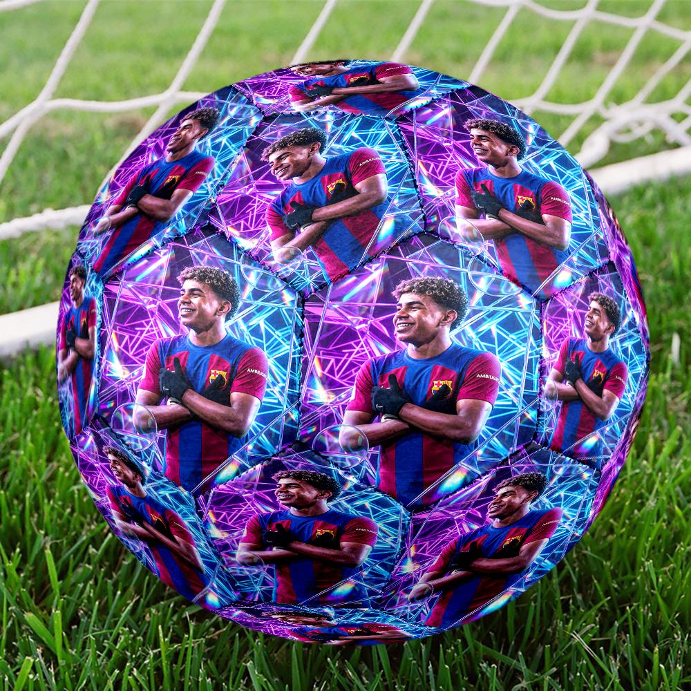 Lamine Yal Celebration Size 5 Soccer Balls, Anti-Slip, Protective Football, Outdoor Sport, a Unique Gift Suitable for him/her, Birthdays