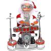 Boneco Brinquedo Papai Noel Cantando Dançando Tocar Bateria Brinquedo Operado a Bateria Figura Musical em Movimento Feriado