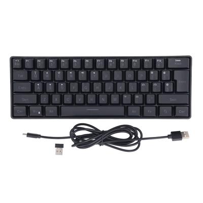 3 Mode Keyboard Silent 61 Keys 2.4G Wireless Bluetooth Wired RGB Backlight Keyboard for Laptop