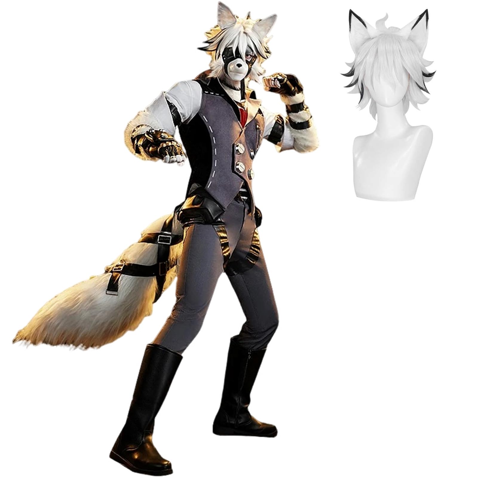 От Lycaon Cosplay Виктория Домашний Взрослый Школьный Сценический Костюм Lycaon Cosplay Парик Размер [Отличное Качество] Парик, Zenzero, Товары, Костюм, Фестиваль,