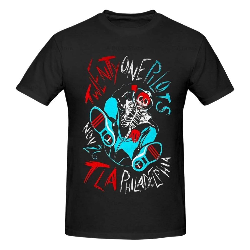 Twenty One Pilots Crew Neck T-Shirt Summer Retro Casual T-Shirt Gift Harajuku Vintage Aesthetic Women Clothing Harajuku Y2K Top