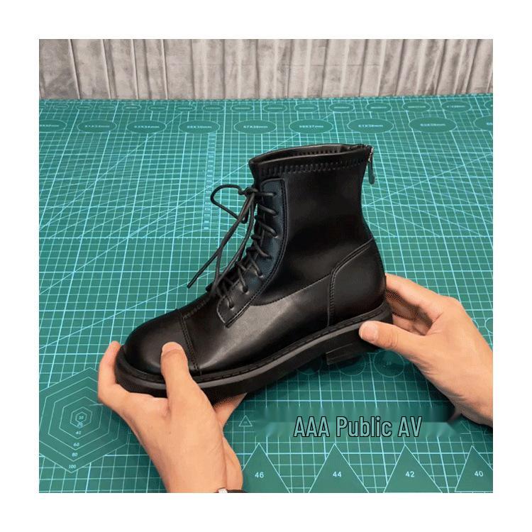 Bottes Martin style britannique pour femmes 2025: Cuir Véritable, Marron, À Lacets, Semelle Plate, Avec Velours, Bottines Courtes pour Automne/Hiver.