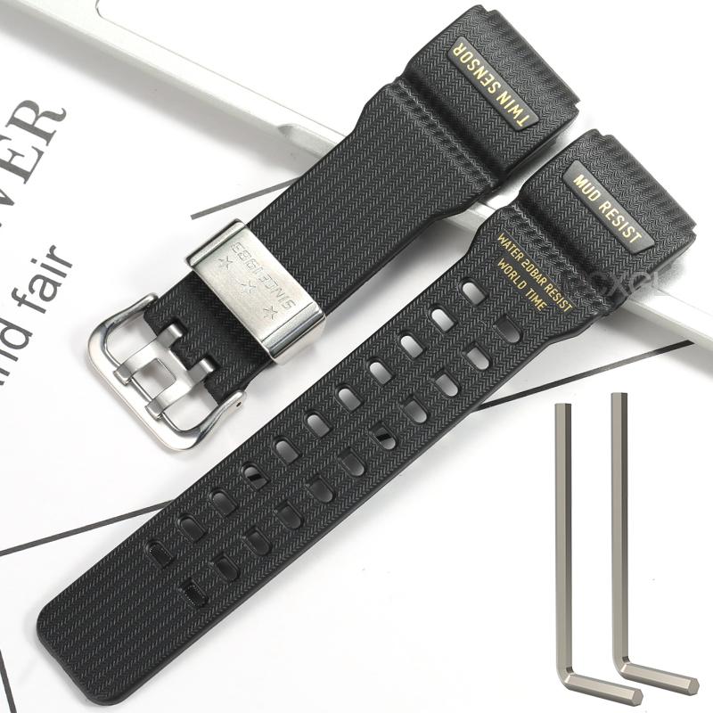 Natural Resin Replacement Watch Strap Suitable for Casio G-Shock Master G Mudmaster GG-1000 GWG-100 GSG-100 Sport Watch Bracelet