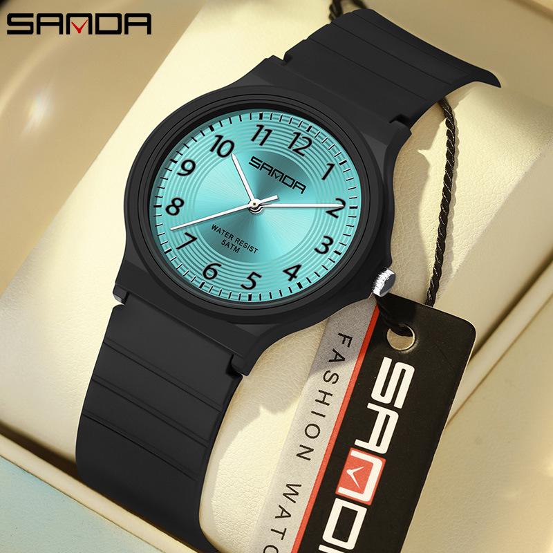 Sanda Trendy Student Watch: Simple, Casual, Versatile, Fresh Style