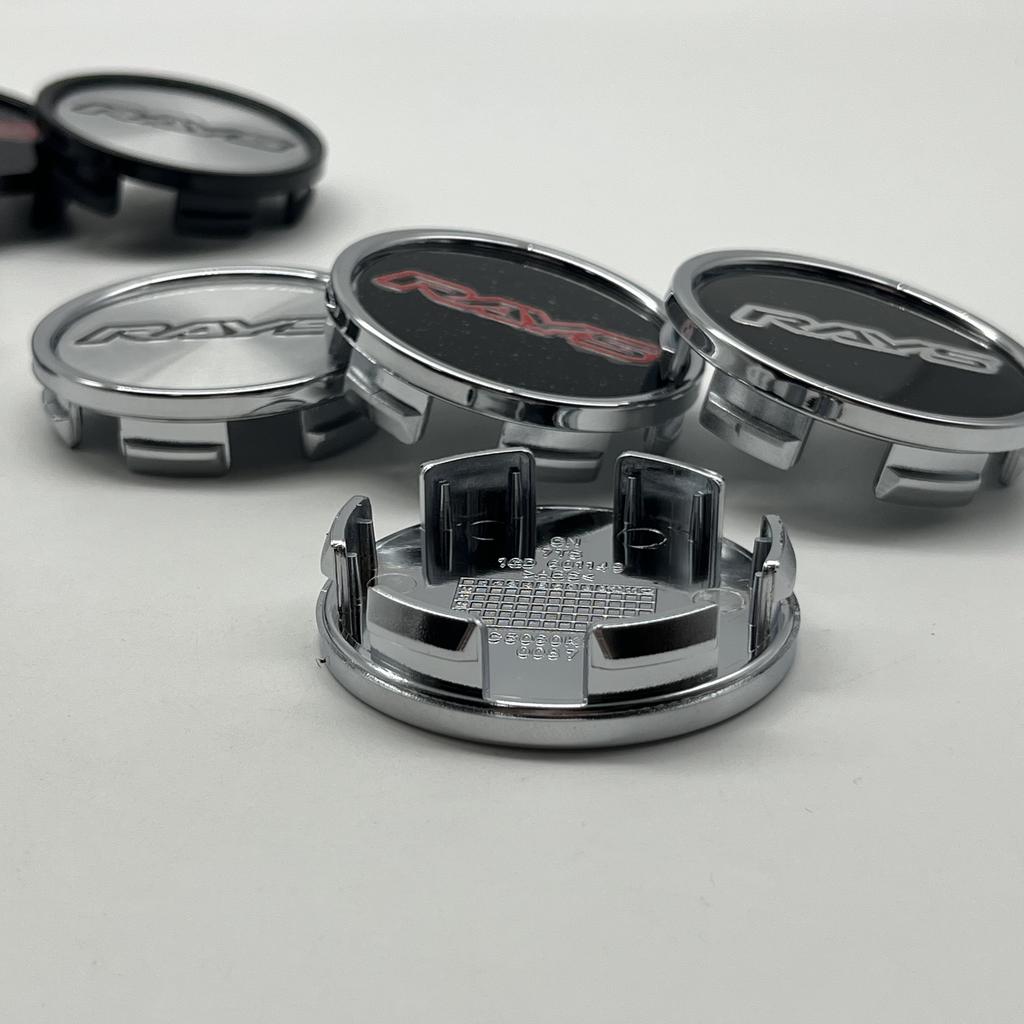 4pcs/Set High-Quality New 58mm K58mm For RAYS Emblem Logo Car Wheel Center Hub Caps Auto Replaces Styling Decoration Accessories