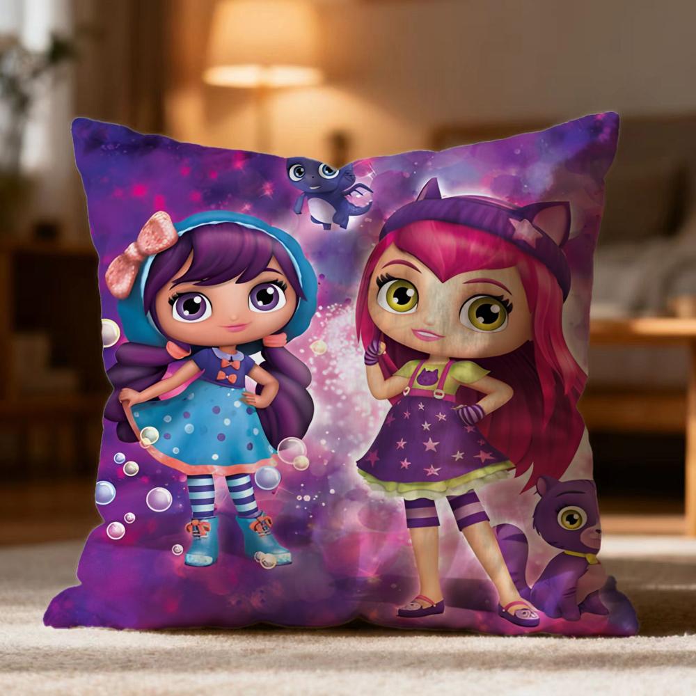 Popular L-LLittle Charmers Cushion Cover Soft Washable Pillow Case Multi-Scene for Couch Bed Travel Office Use