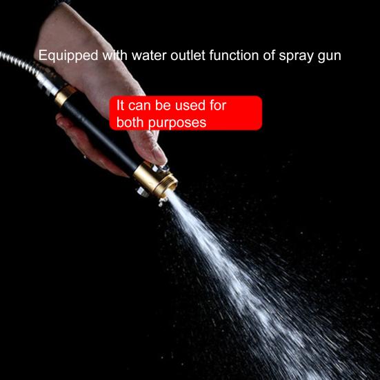 Shower Rose Head Pressurize Handheld Space Aluminum 360 Degree Powerful Shower Head for Shower