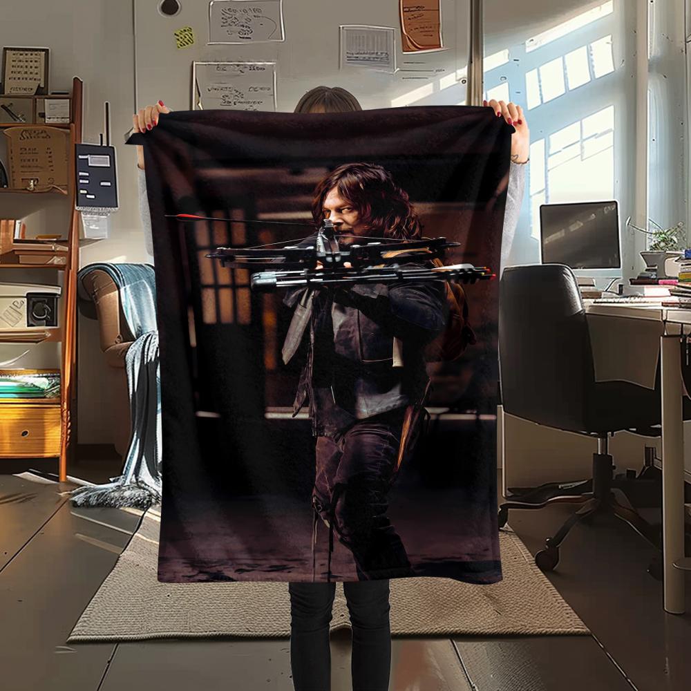 

Darryl Print Flannel Blanket,High quality Comfortable for All Seasons,Home Decor,Warmth and Comfort,Perfect for Christmas Gifts 80cm x 120cm