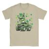Dino St. Patrick's Day T-Shirts für Unisex Lustiges Baumwoll-T-Shirt Rundhals Kurzarm-T-Shirts Oberteile für Erwachsene