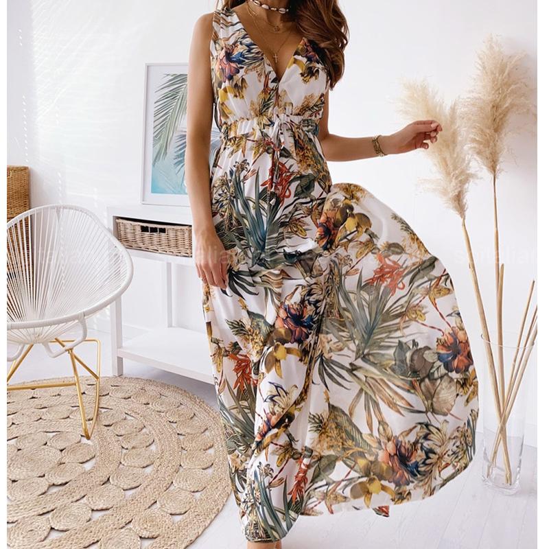 Women's Summer New Fashion Printed Sleeveless Dress