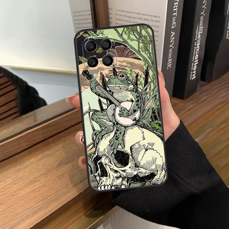Vintage Retro Frog Mushrooms Case For Samsung Galaxy M13 M53 M51 M31 M11 M14 M34 M54 M12 M32 M52 M16 M36 M56 M15 M35 M55