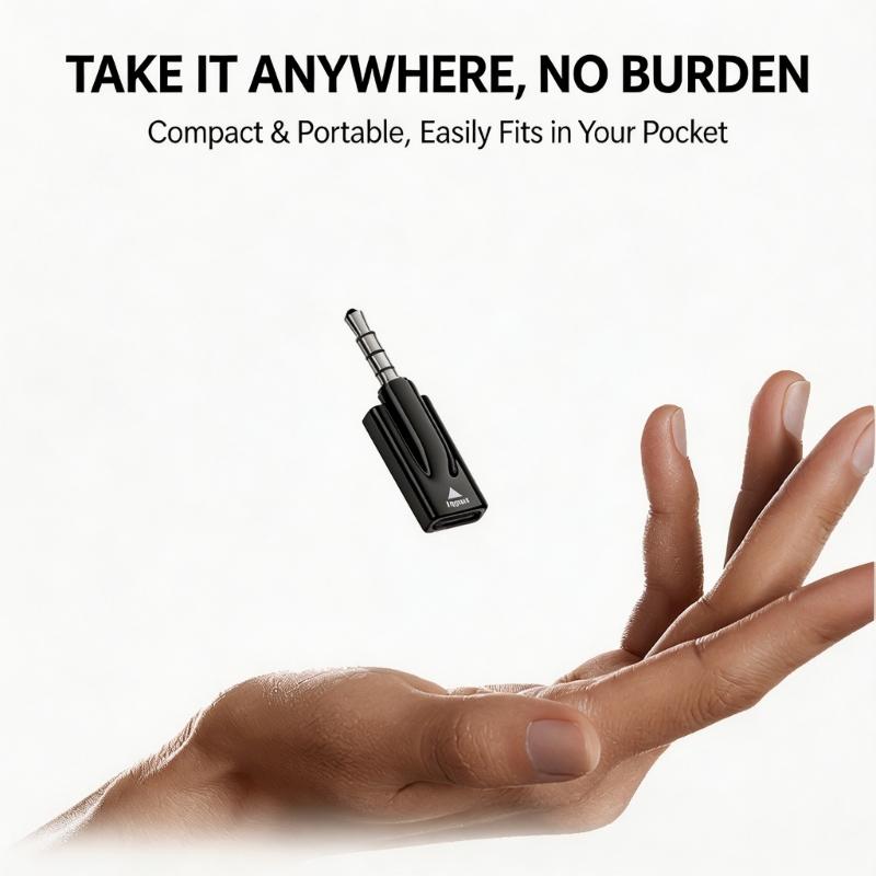 Pack of 2 Piece 3.5mm Male To Type C Female Adapter Dongle Clear Sound Transfer For Phones And Laptops