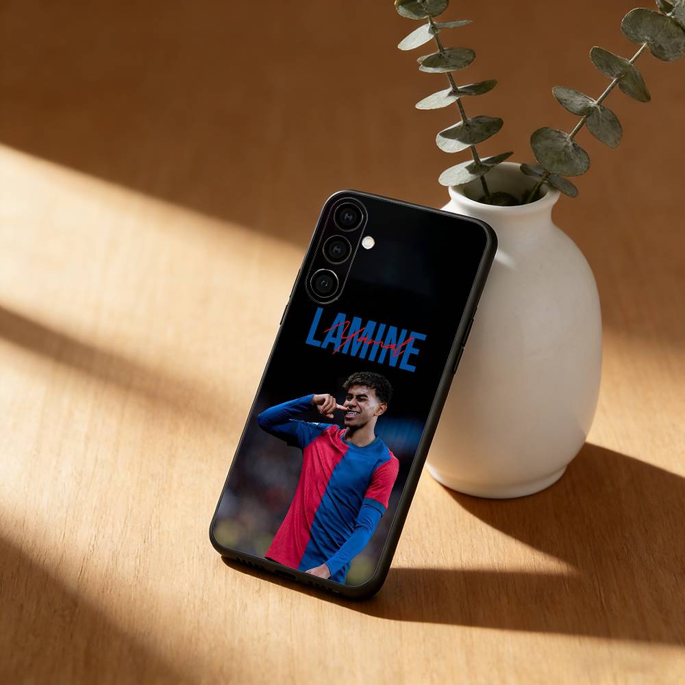 

Чехол для телефона с изображением футболиста L-Lamine Y-Yamal 19 для Samsung Galaxy A20,21s,22,31,32,52,53,72,73,80,91, мягкий черный Samsung a71 5g