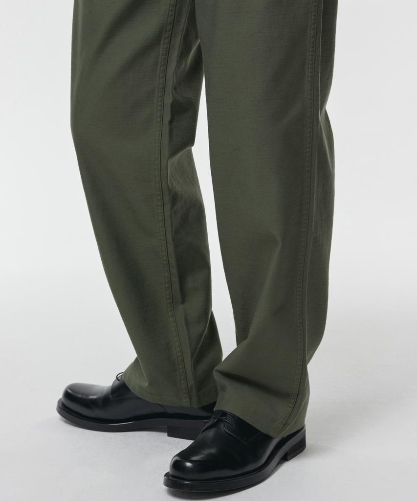 MUSINSA STANDARD Back Satin Officer Pants [Khaki]