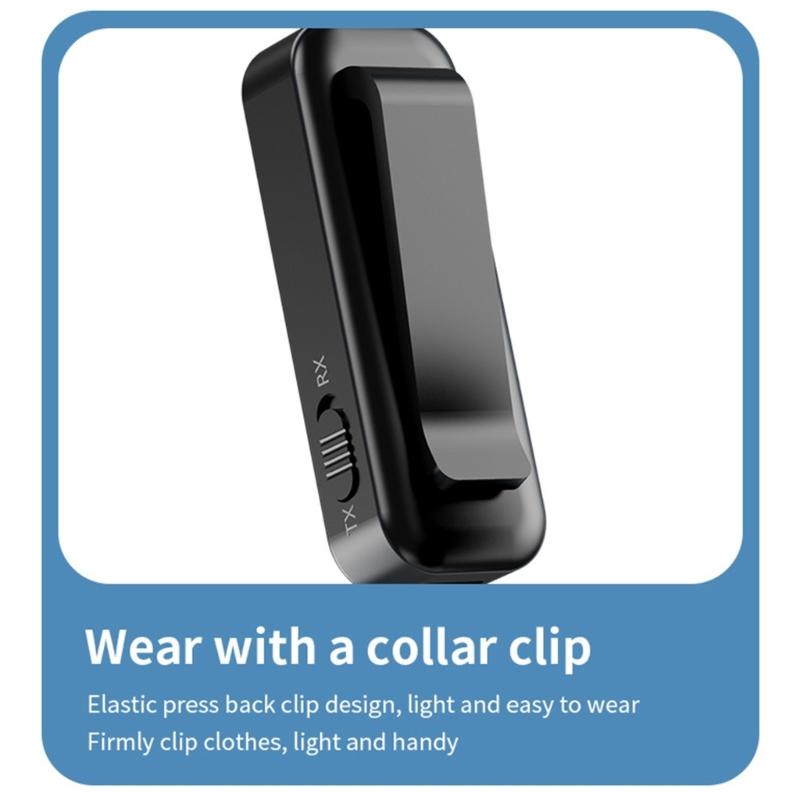 Double Function Bluetooth-compatible 5.3 Transmitter Receiver 2400Mhz 1200Mbps for Fast Wireless Auditory Connection