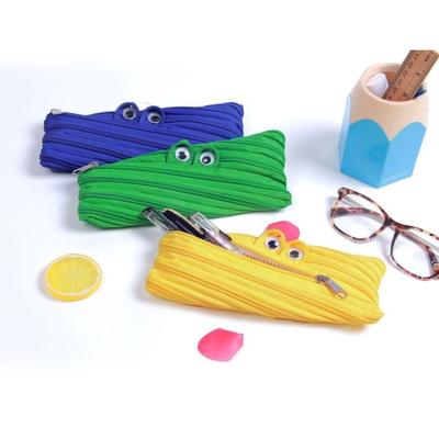 Astuccio Grande Capacità Forma Cartone Animato Una Cerniera Porta Cancelleria Multifunzionale Organizer per Materiale Scolastico