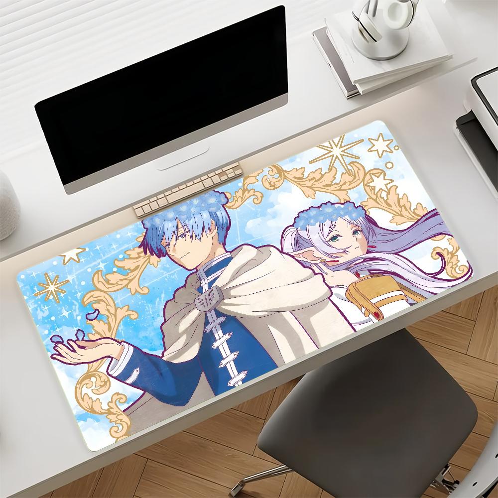 Tappetino Mouse Anime Frieren al Funerale Gomma Antiscivolo Gamer Bilanciamento Tappetino Computer Decoracion Deskmat Laptop Ufficio Grande