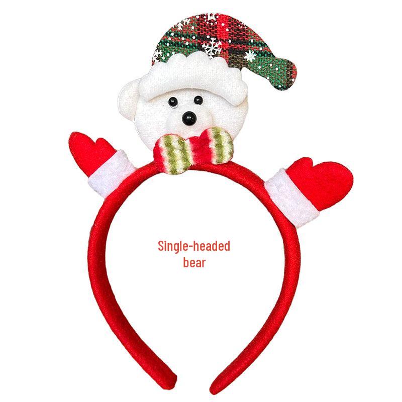 Christmas Hair Clip & Headband Set: Snowman Ornament, Bow, Hat - Perfect Holiday Accessories for Kids