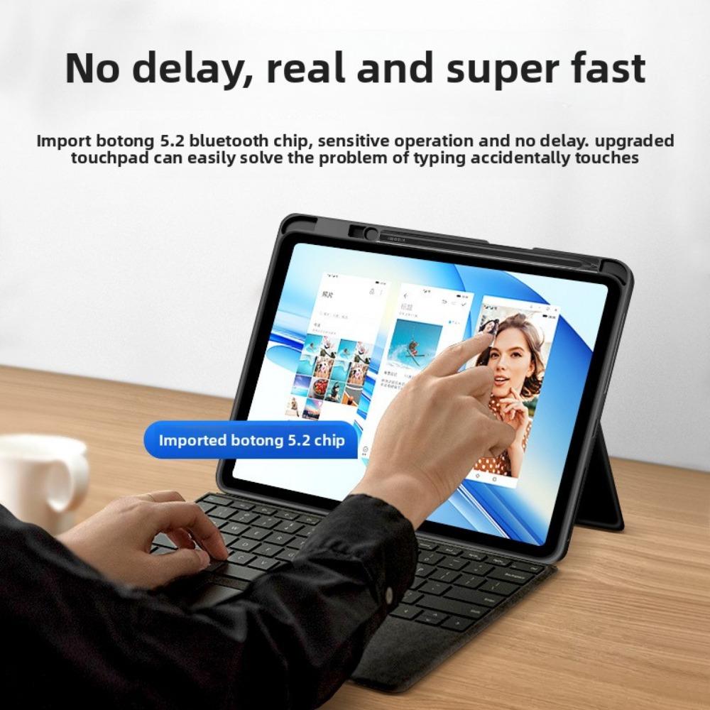 Bluetooth Keyboard Case for Xiaomi Pad 6 6Pro 5 5Pro 12.4 Inch Wireless Smart Cover with Touch Control
