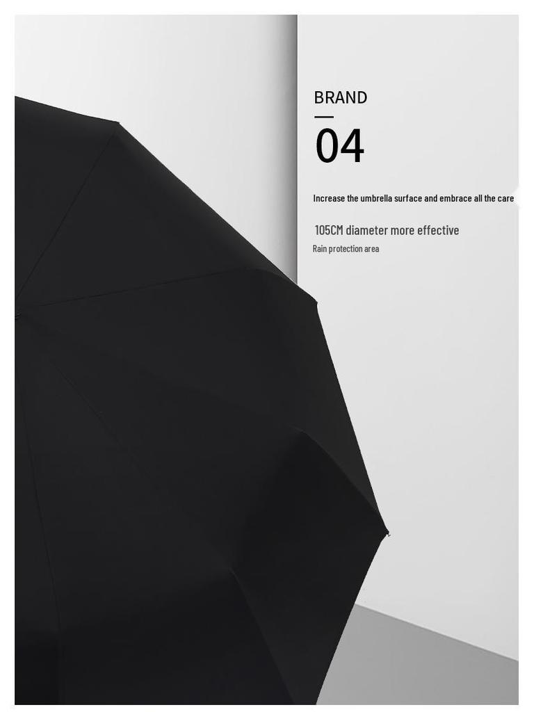 Enhanced Automatic Folding Umbrella for Men & Women: Dual-Use Sun & Rain Protection with Thickened Sunshade & UV Shield