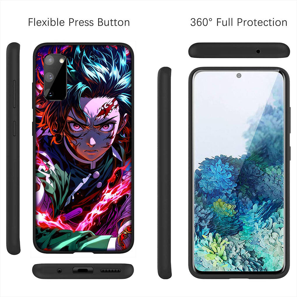 for iPhone 17 16 15 Xiaomi Poco F7 F8 X7 X6 C85 C75 M8 Redmi Note 14 13 12 11 Pro Max 14C 13C A3 A4 Phone Case Demon Slayer Kamado Tanjiro Kokushibo