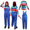 Costume da Bambola Fantasma di Chucky Girl per Halloween - Tuta Cosplay per Giochi di Ruolo e Festival