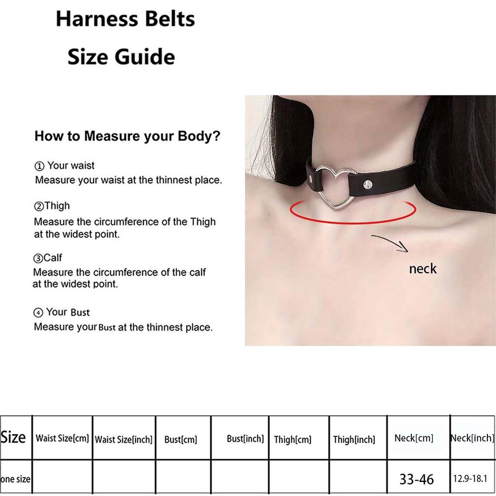 Women Sexy Punk Leather Collar Necklaces Round Trendy Neck Heart Harajuku Choker Gothic Bondage Women Neck Accessories