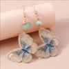 Cute Flower Drop Earrings for Women Girls Handmade Knitted Daisy Butterfly Dangle Earrings Kid's Jewelry Gifts
