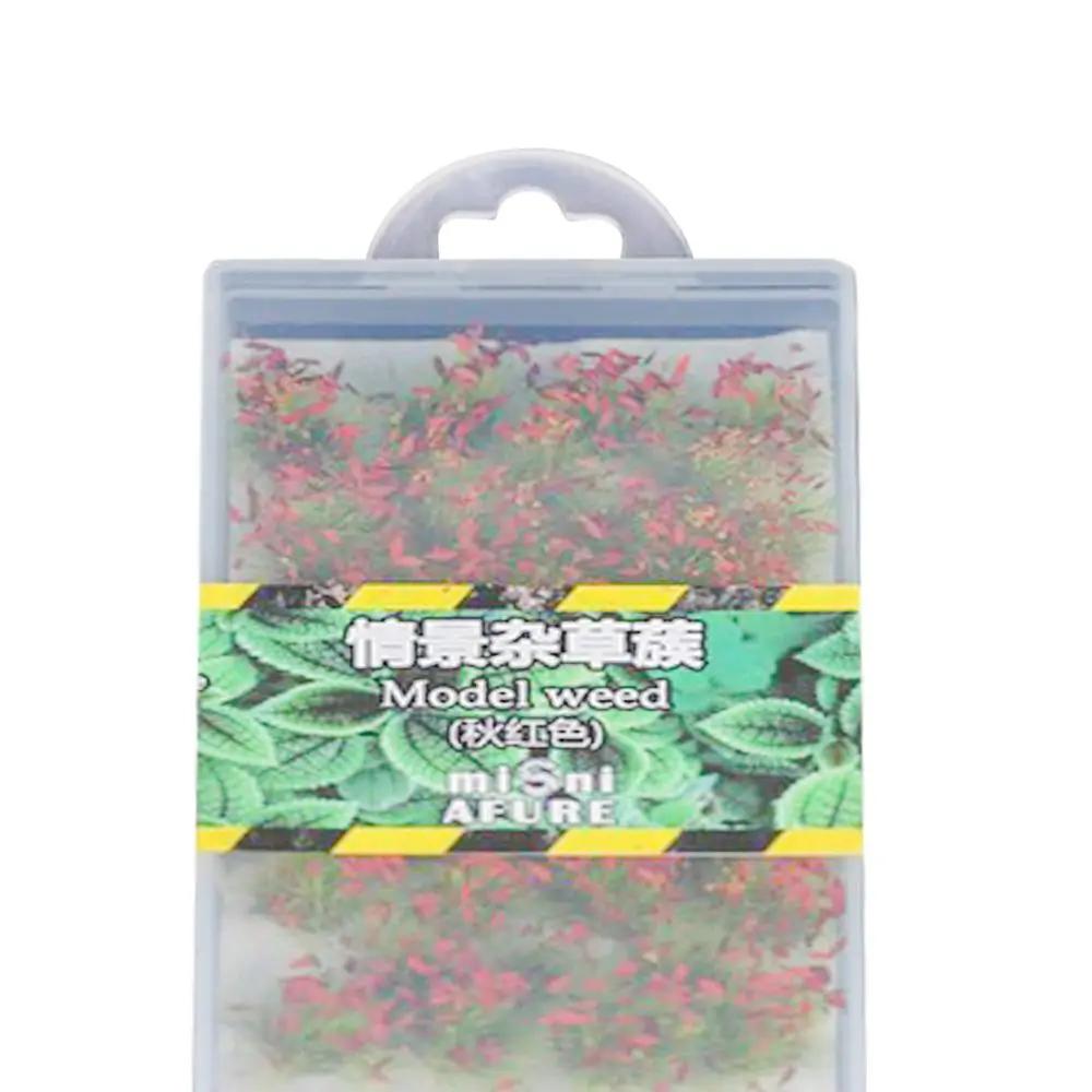 1 Box Simulation Modell Szene Simulierte Büsche Maßstab Puppe Gras Modell Büschel Haus Nadel Modell DIY Gras Bau Gras Miniatur