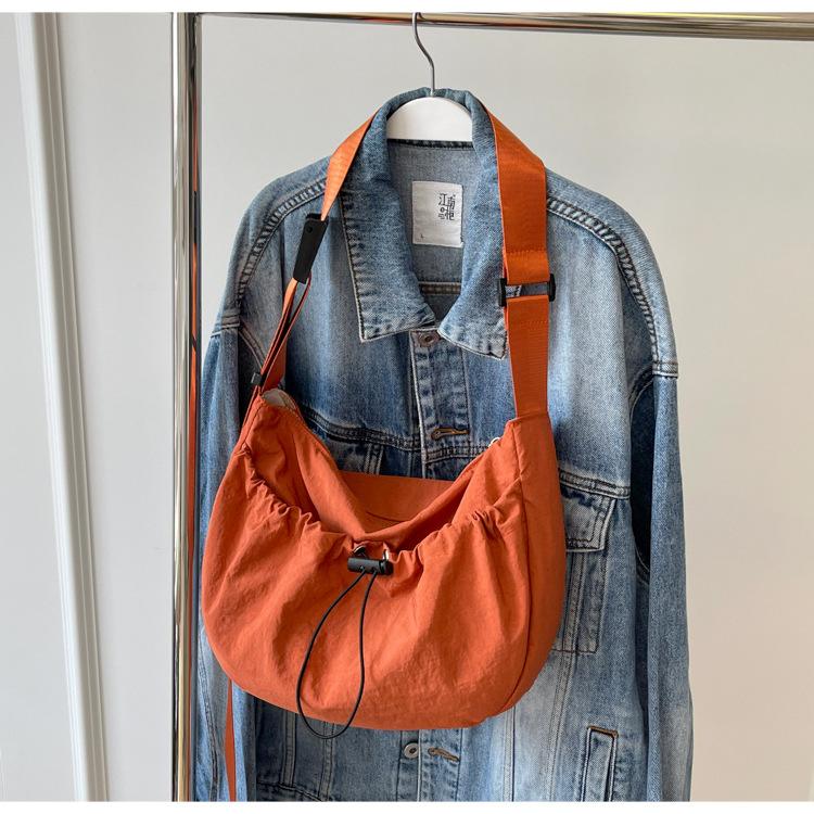 Nylon Canvas Bag Summer New Trendy Casual Tote Bag Versatile Shoulder Messenger Bag Saddle Bag