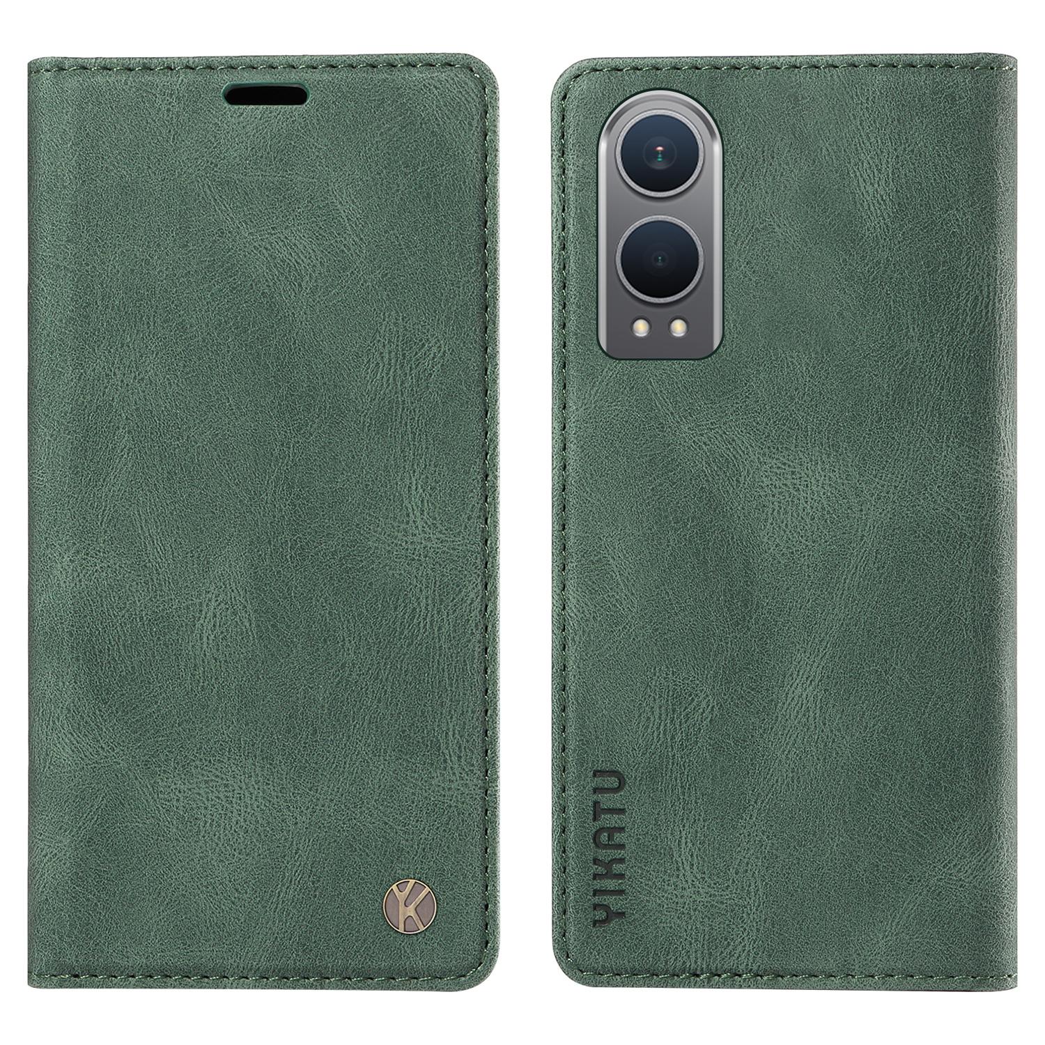 

YIKATU YK-004 For OnePlus Nord CE4 Lite 5G/Oppo K12x 5G (China) Case Leather Phone Cover Wallet with Card Holder E