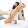 Long Strip Pute Sylindrisk Plysj Sovepute Avtagbar Vaskbar Seng Sovepute