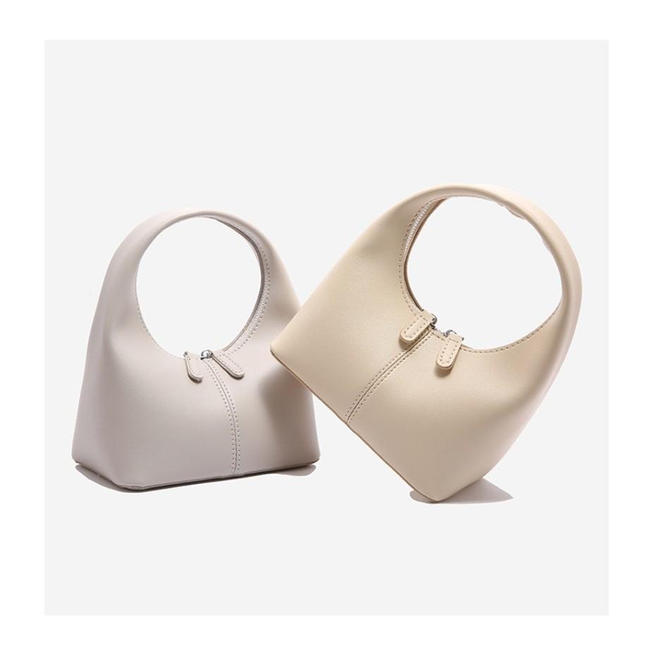 IELGY Simple French Underarm Bag Fresh Fashionable All-Match Crescent Bag