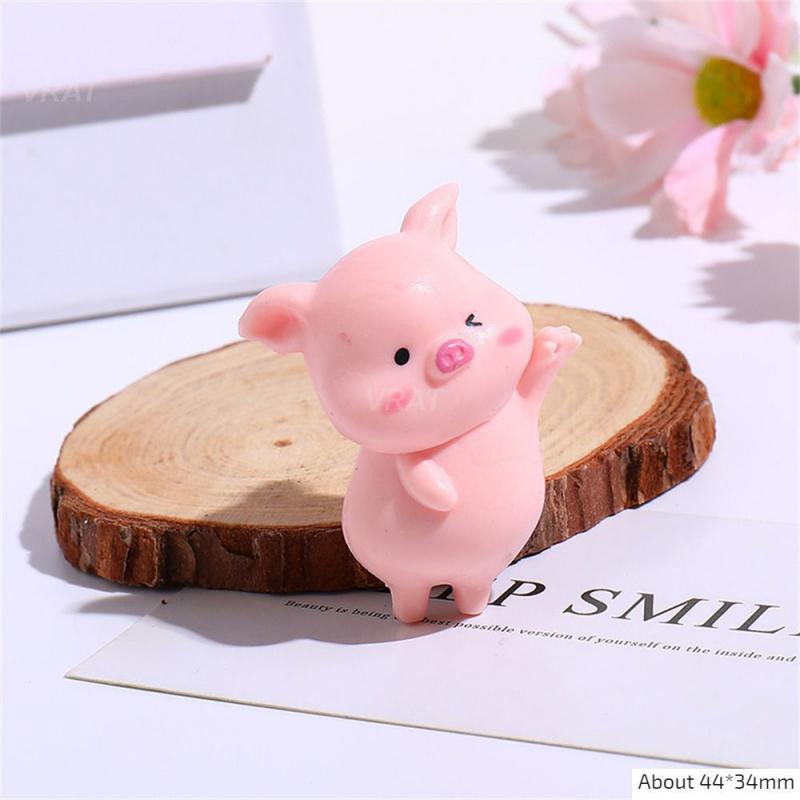 50/100PCS Cartoon Pig Decorations Resistant Piggy Doll Home Decor Crafts Resin Crafts High Temperature Resistance